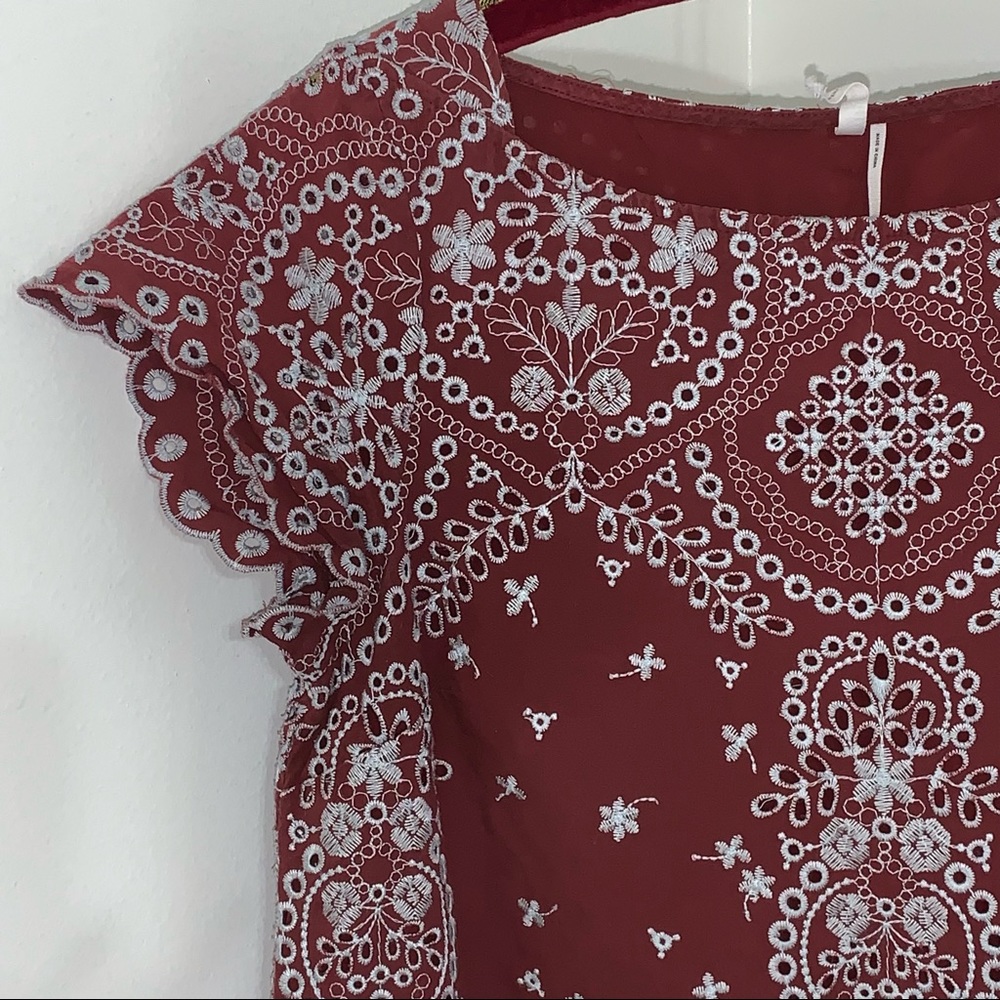 Anthropologie Feather Bone Ynez Eyelet Tunic Dress - Picture 5 of 10